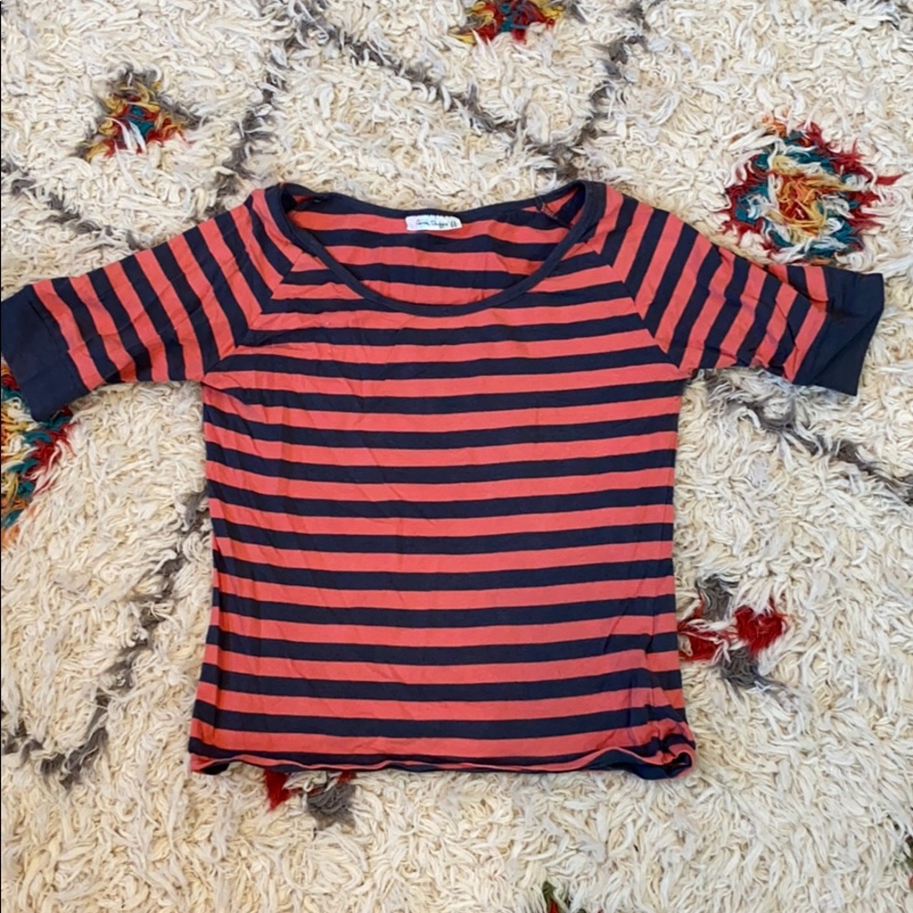 Pink/Orange and Grey Shirt